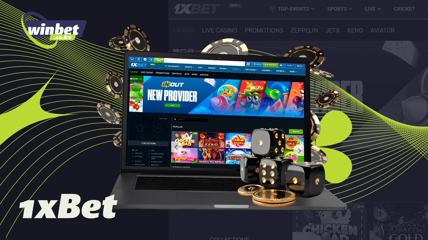Of the best online casinos in Kenya is 1xBet