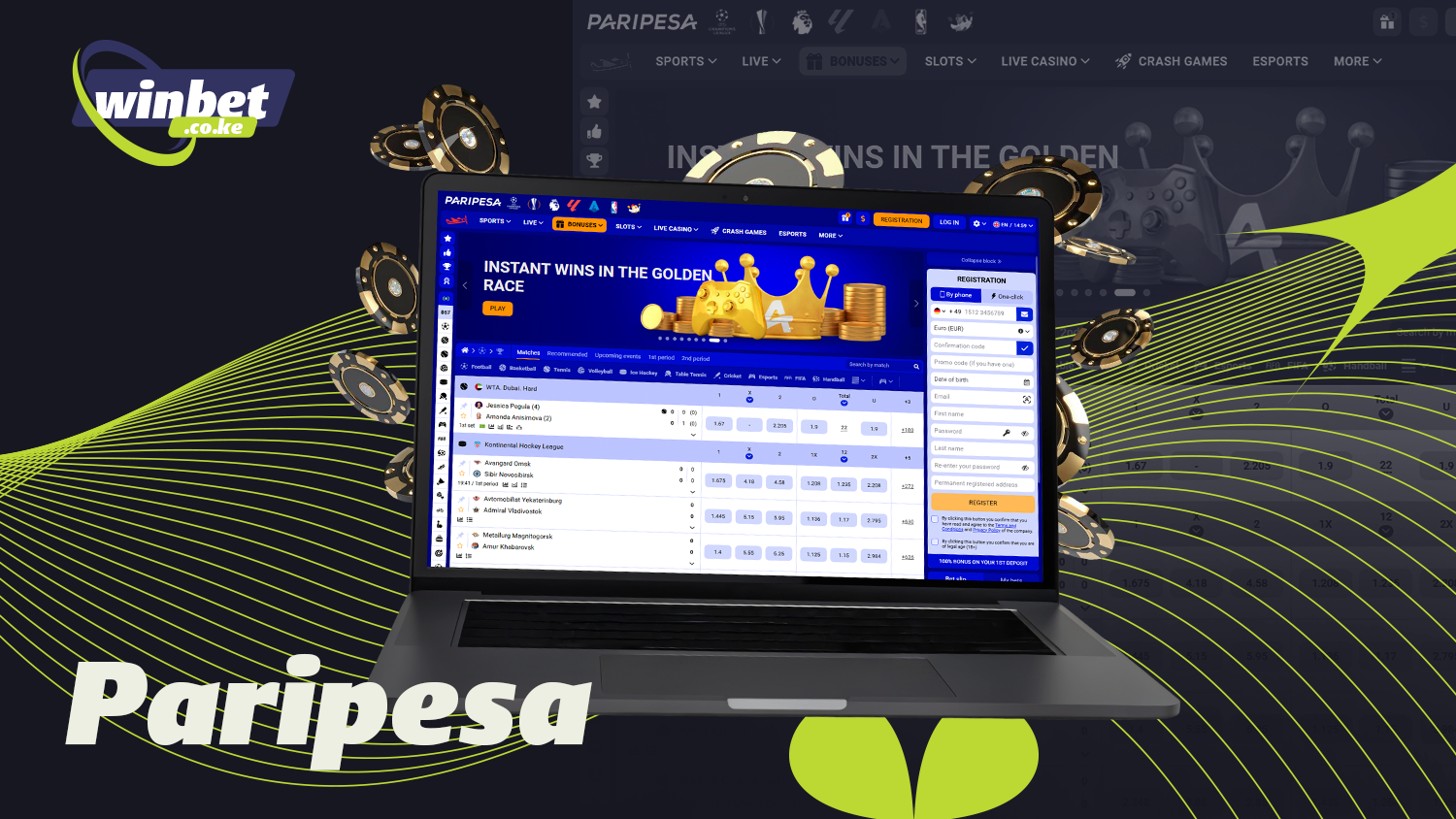 Of the best online casinos in Kenya is Paripesa
